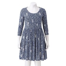 Lilly Pulitzer Womens S Floral Tiered Cotton Dress Boho Coastal Chic Resortwear