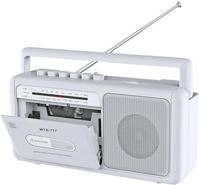 Cassette Tape Player Recorder with Bluetooth Boombox - AM/FM Radio Earphone Jack