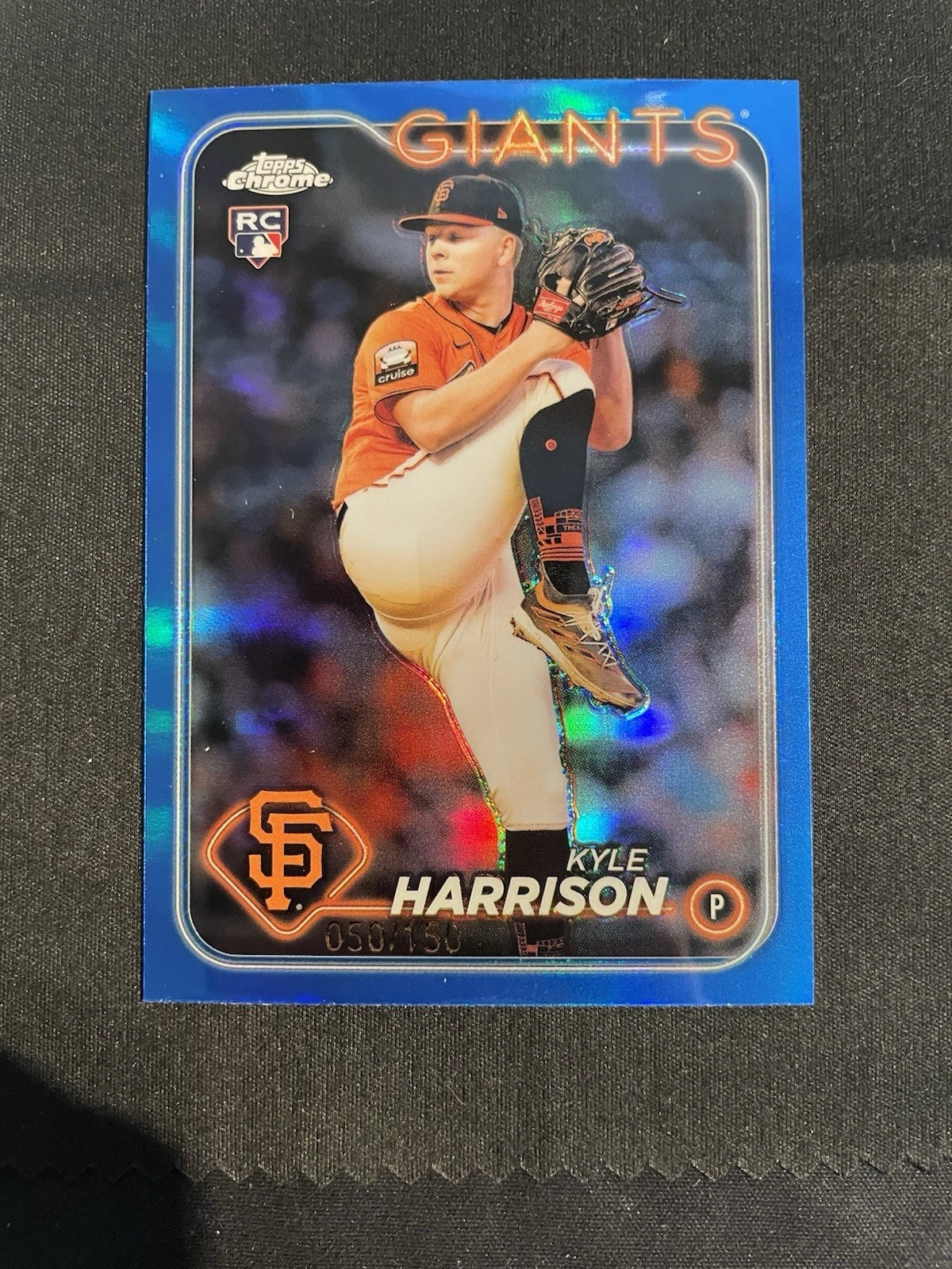2024 Topps Chrome #191 Kyle Harrison RC Blue /150