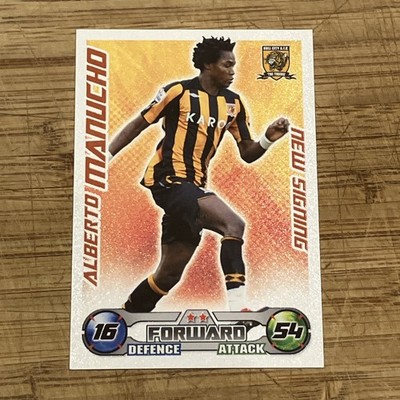 Match Attax Extra 2008/09 Alberto Manucho Neu Signiert (Beschreibung lesen)