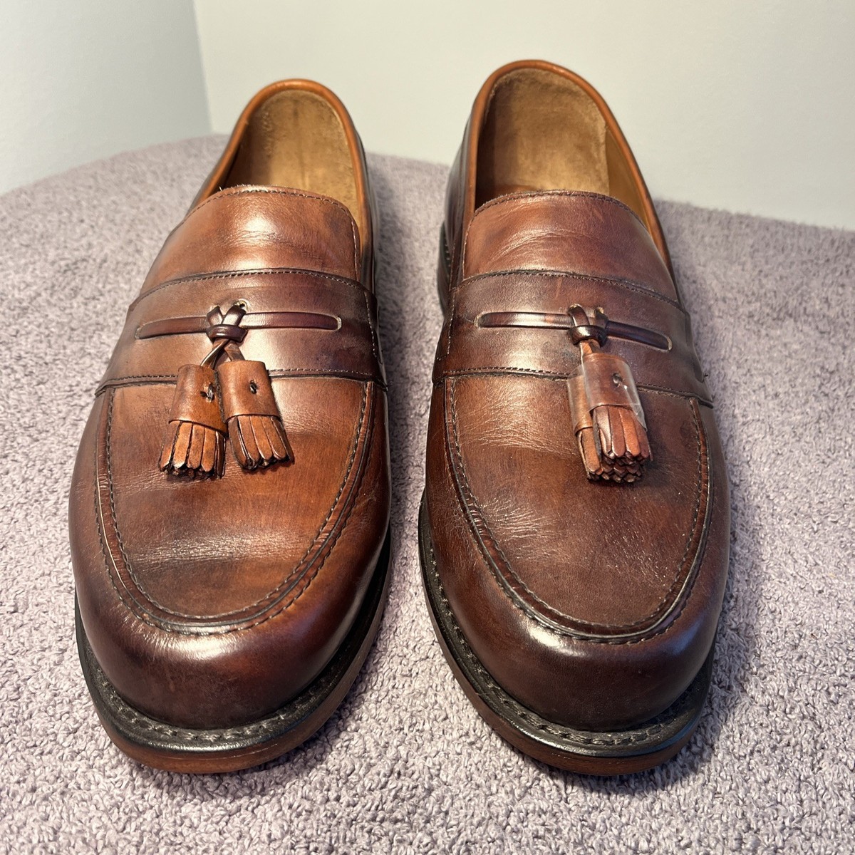Allen Edmonds NWOB brown “Hyde Street”tassel loafers Mens US  display picture 2