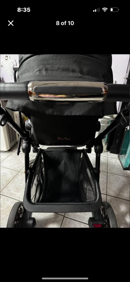 Used in great shape Silver Cross Jet 4 Super Compact Stroller - Black - Image 4 of 4
