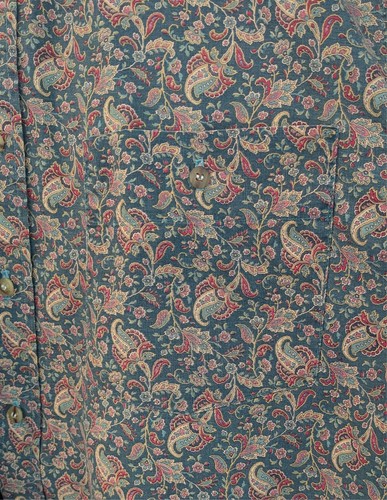 Vintage Tango by Max Raab Multicolor Paisley Button-Down Shirt Men's L - Picture 5 of 14