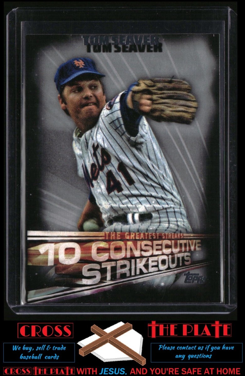 2016 Topps The Greatest Streaks Tom Seaver Mets #GS-07 [foil error