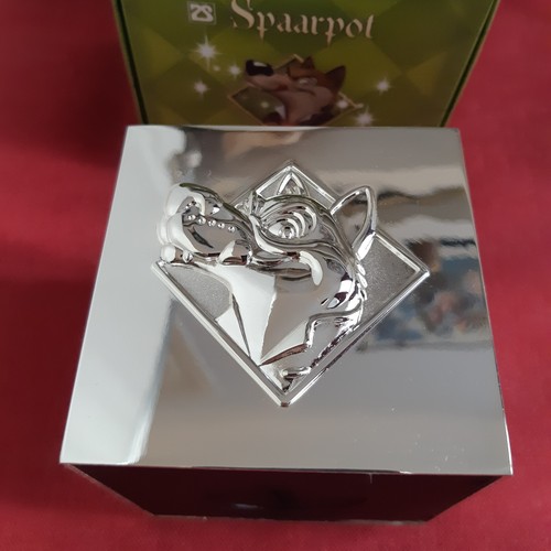Spardose Märchen-Würfel, Zilverstad, versilbert, anlaufgeschützt 8x8 cm, OVP - Bild 3 von 7