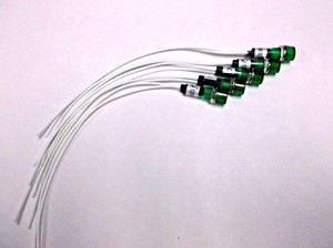 6 BBT Marine Grade 120 volt AC Waterproof Red Led Panel Indicator Lights