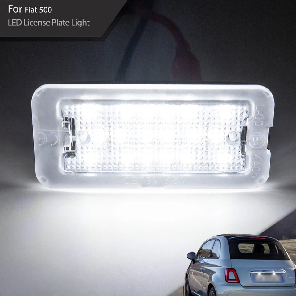 LED 车牌灯 - 2009 - 2015 菲亚特 500/500C,2 件套 — 第 2/4 张图片