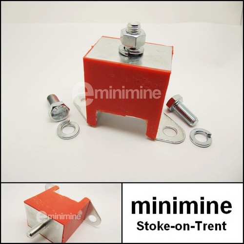 Classic Mini Polyflex Exhaust Middle Block Mounting ORANGE INC. FITTINGS GEX7081