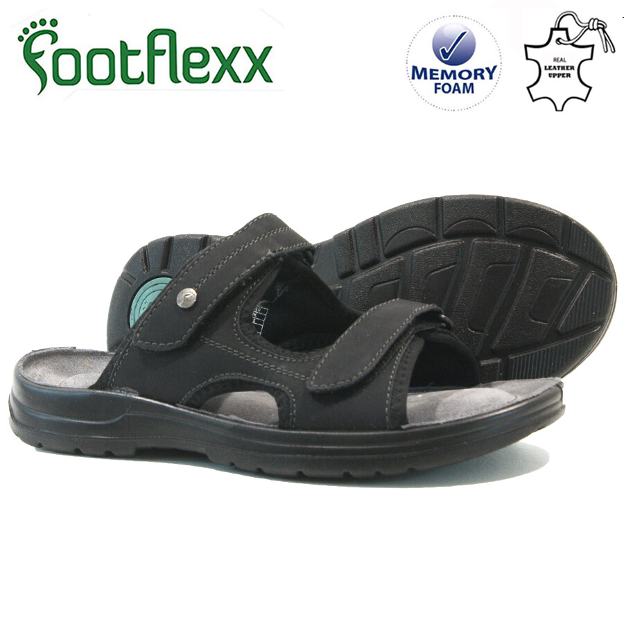 MENS SLIP ON MEMORY FOAM SANDALS WIDE FIT WALKING SUMMER BEACH 