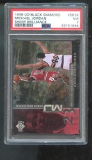 1998-99 Upper Deck UD Black Diamond Sheer Brilliance #SB16 Michael Jordan PSA 7