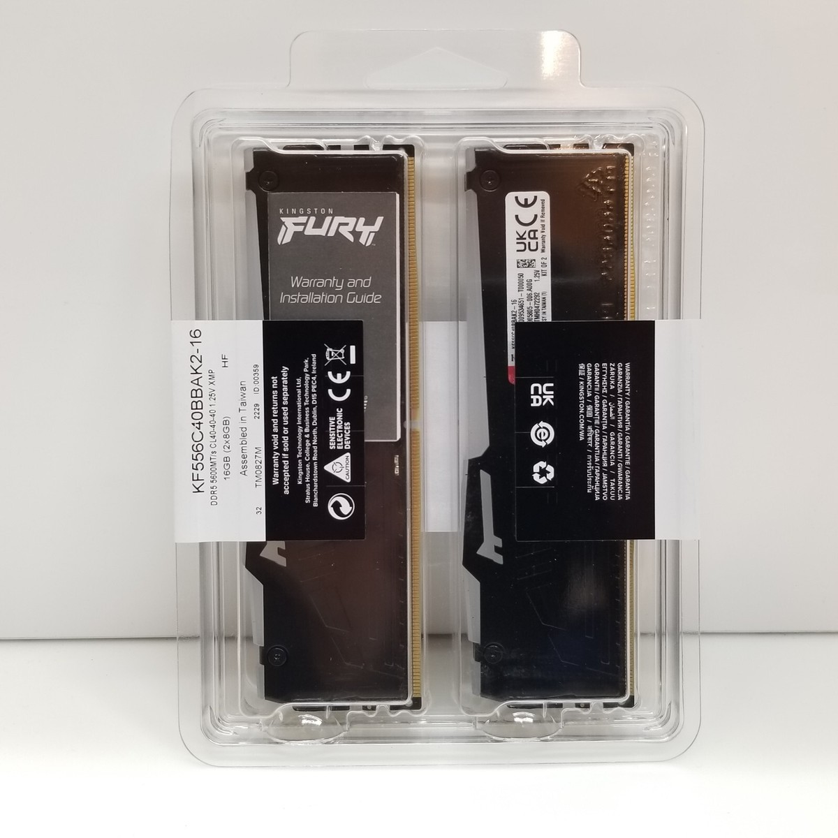 Kingston FURY Beast RGB 16GB (2 x 8GB) DDR5 5600MT/s DIMM