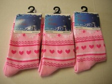 Christmas Reindeer Girl Socks By Gold Medal, Shoe Size 0-3, Pink, Brand New
