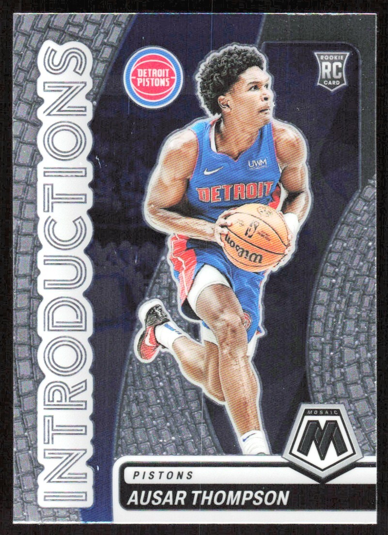 2023-24 9482D Panini Mosaic Introductions Ausar Thompson Rookie Detroit Pistons