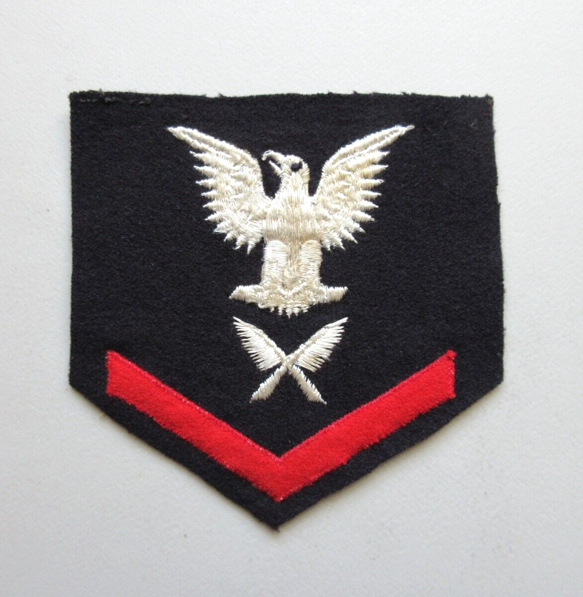 WW2 DATED 1943 U.S. NAVY 3RD CLASS PETTY OFFICER YEOMAN RATE RANK UNIFORM PATCH