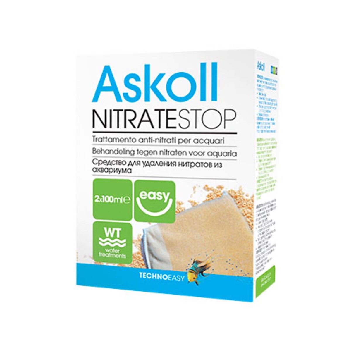ASKOLL NITRATI STOP RESINA CONTRO NO3 ACQUARIO DOLCE ALGHE SACCHETTO FILTRO