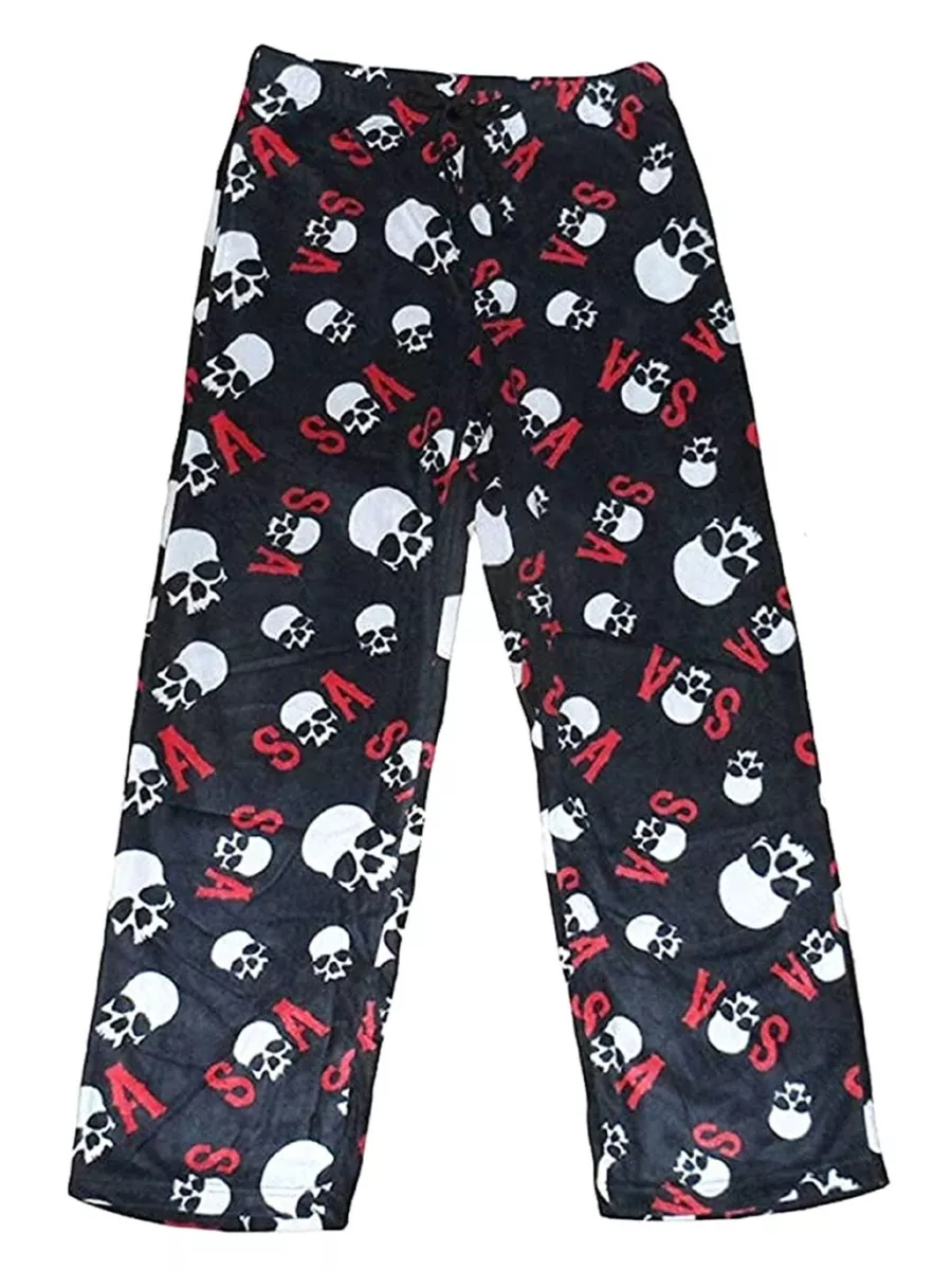 Sons of Anarchy Mens' Skull Fleece Lounge Sleep Pajama Pants NWT