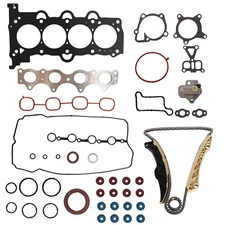 Engine Timing Chain Kit Head Gasket Set Fit For Hyundai Accent For Kia Rio 20...
