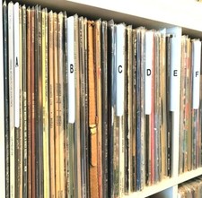 DIY KIT: A-Z White Vinyl Record Dividers Organizers / Cards 12-inch Alphabetize