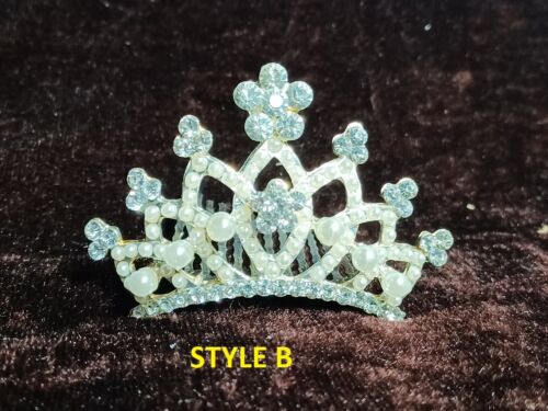 139 Pc W/5 Styles4 Wholesales Lots Crystal Photo Prop Baby Princess Tiara Crown - Picture 3 of 6