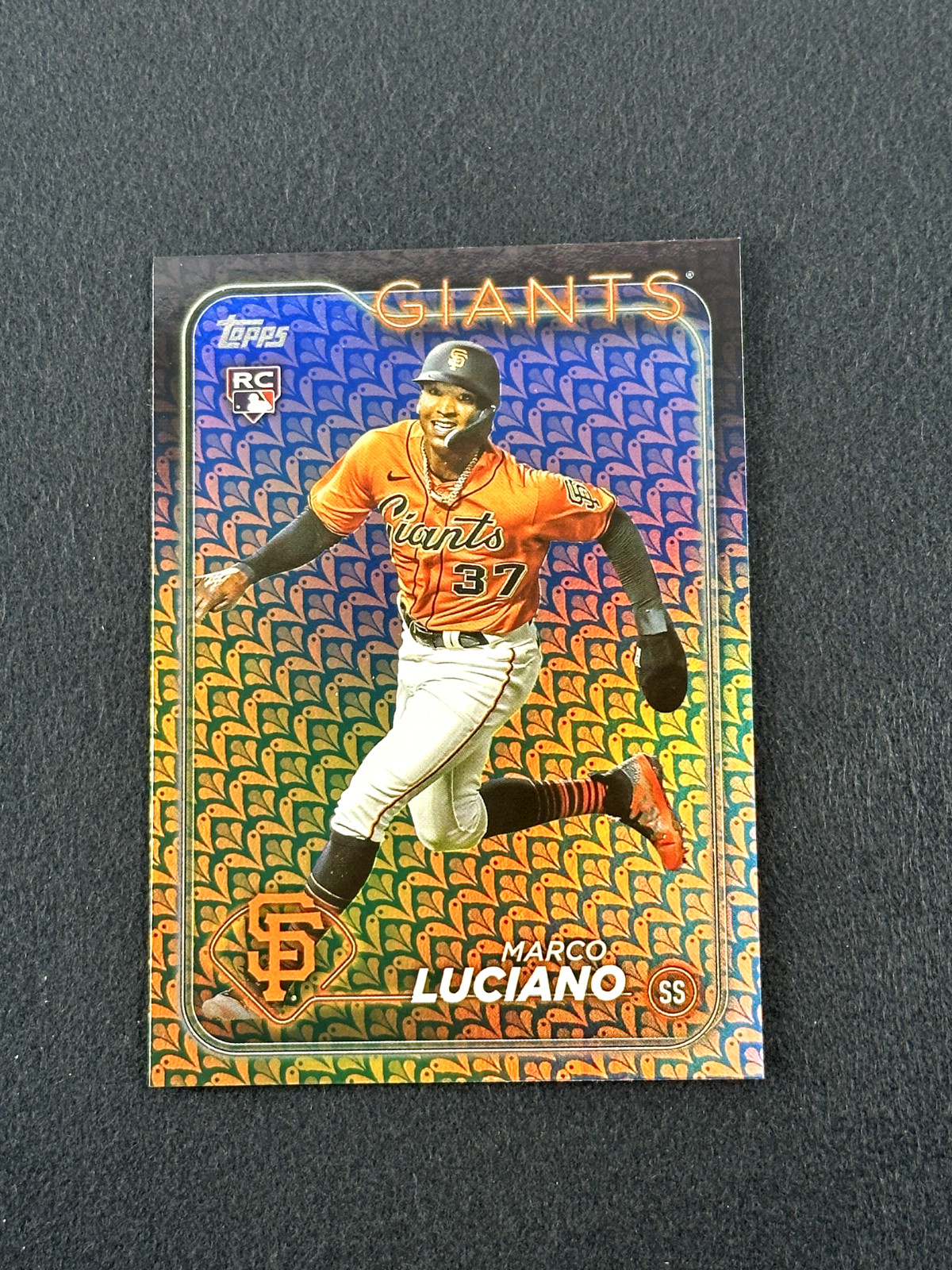 2024 Topps Series 1 MARCO LUCIANO Holiday Foil RC #232 San Francisco Giants