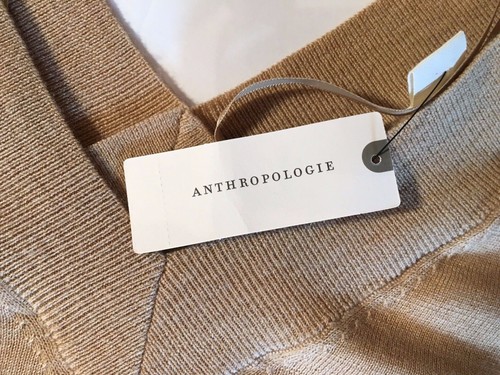 Anthropologie Beige Top - V Neck - Picture 4 of 6