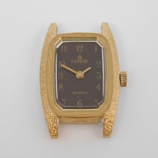 LORUS Y482-5030 Gold Tone Case Quartz Analog Women's Watch New Battery