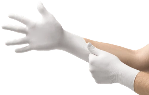 WHITE LATEX GLOVES PREMIUM GRIP DURABLE POWDER FREE  SAFETY TATTOO FOOD CLINICAL