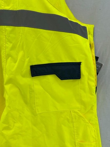 NEW Portwest S488 Contrast Bib & Brace High Visibility Yellow Overalls Men's XXL - Picture 6 of 9
