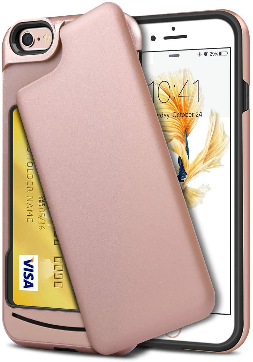 iPhone 6+ 6s Plus Phone Case Card Holder Slot Wallet Protective