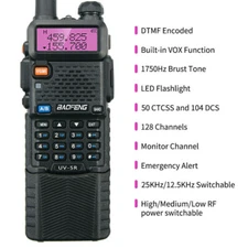  UV-5R Walkie Talkie Portable Ham Two Way Radio VHF UHF Walkie Talkie