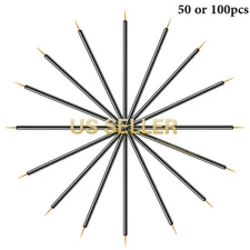  New 50 100pcs disposable Fine Tip Makeup eyeliner brushes applicators Wholesale