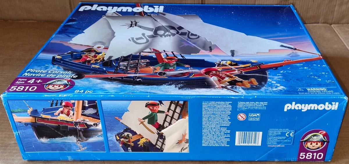 Retired Playmobil 5810 Pirate Ship Corsair Boat Pirates MISB Old Storestock | eBay