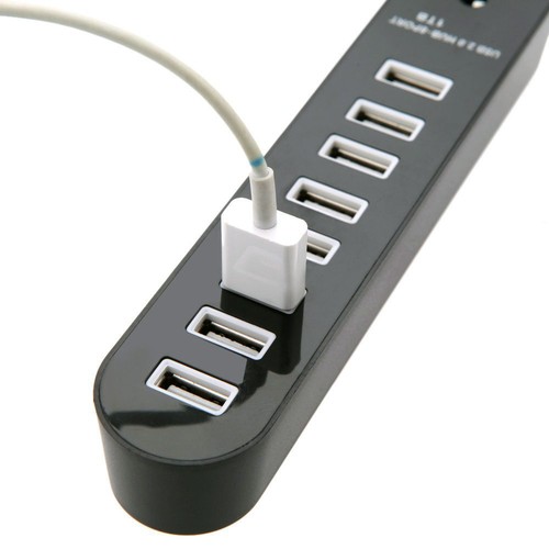 8 Port USB 2.0 Data HUB High Speed Splitter Extender Built-In USB Cable - Picture 7 of 7