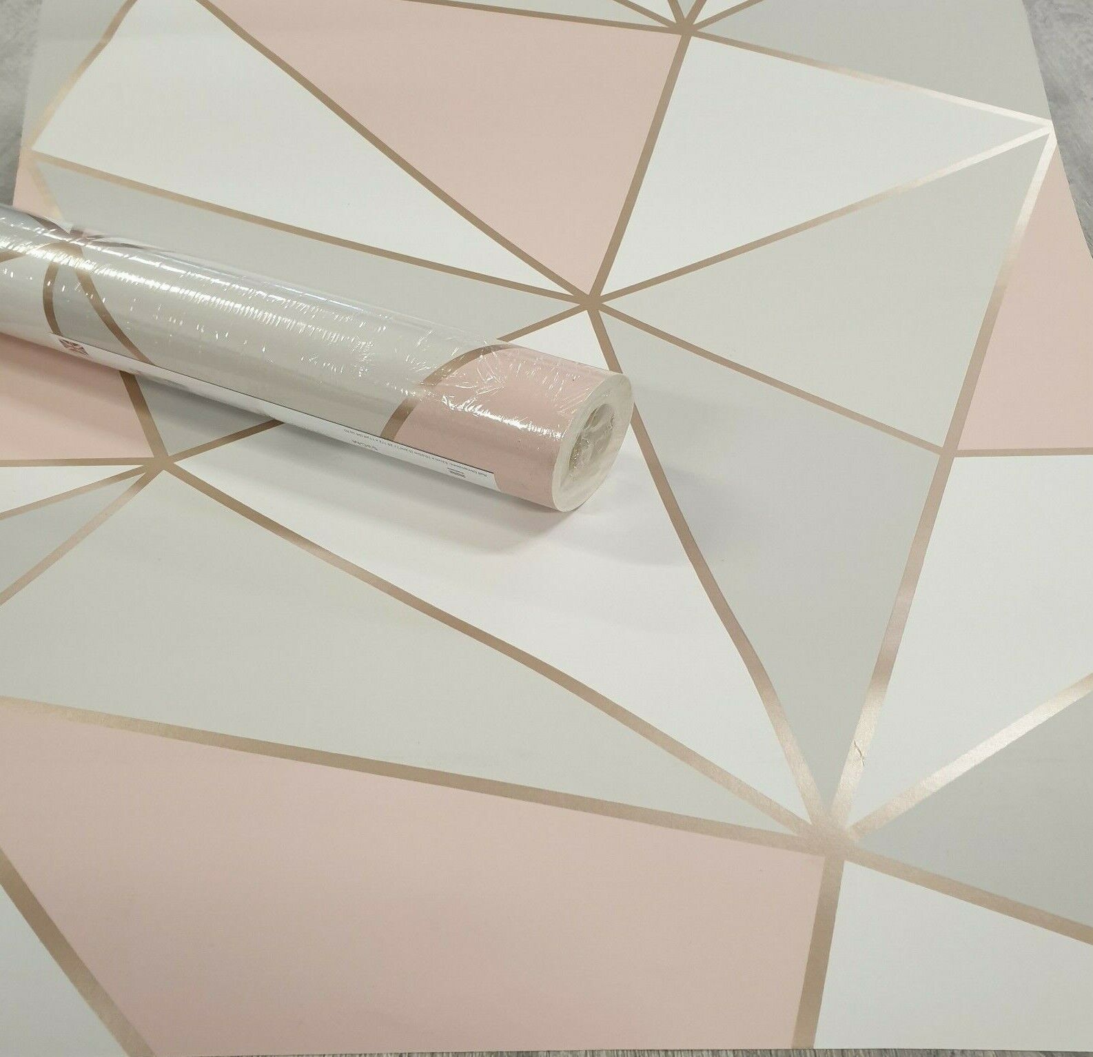 Geometric Abstract Wallpaper Metallic Rose Gold Pink Grey White Silver Modern | eBay Geometric Abstract Wallpaper Metallic Rose Gold Pink Grey White Silver Modern | eBay