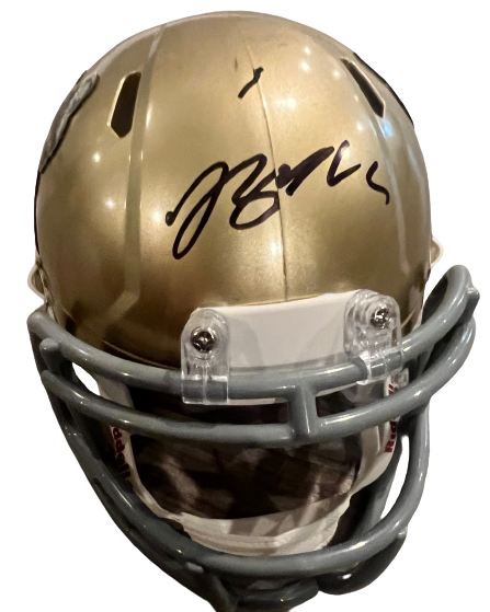BRYCE YOUNG signed (HEISMAN) ALABAMA PANTHERS Custom mini helmet JSA AJ47736 
