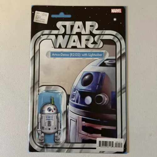 Star Wars #61 R2-D2 Lightsaber Action Figure Variant Marvel Comic NM 2019 JTC NM