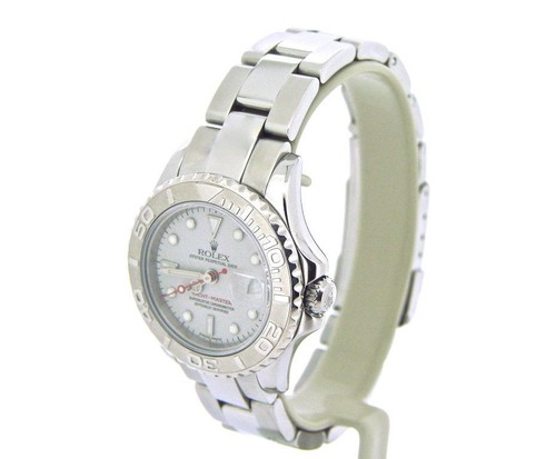 2000's Rolex Yacht Master Ladies Stainless Steel & Platinum Watch 29mm 169622 - Picture 3 of 6