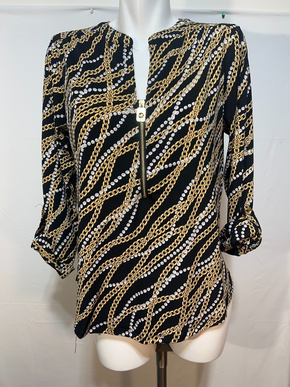 michael kors gold blouse