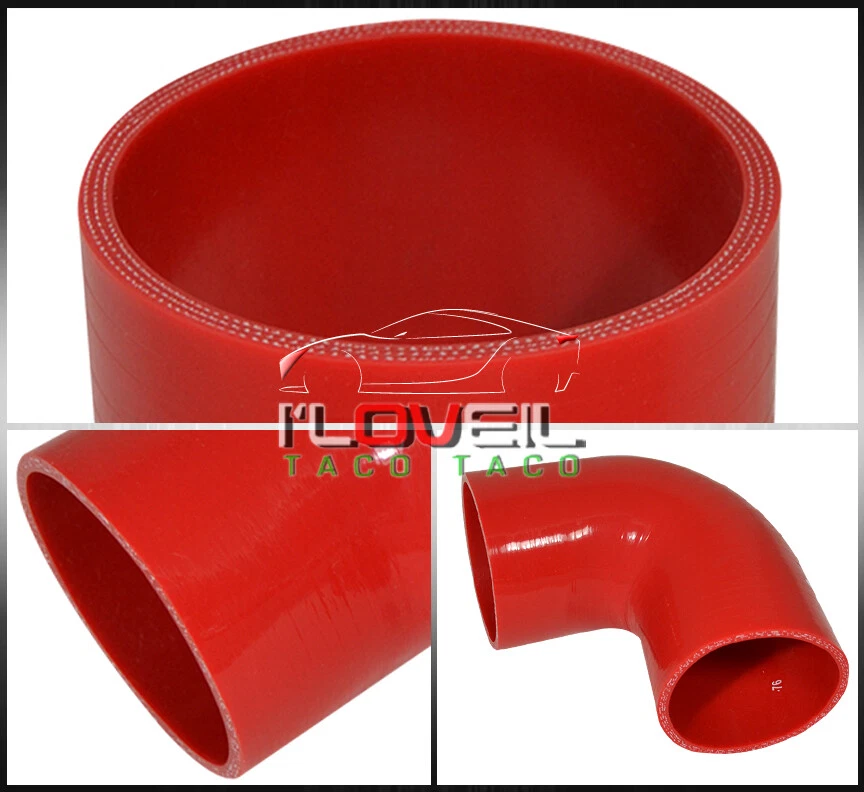 31" X 11.5" X 3"Aluminum Intercooler+3.0" Diy Piping Kit+3Ply Couplers Set - Image 3 of 3