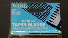 Wahl #1006 Two Hole Clipper Blade  Set ( Taper )