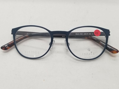 MARCO DE GAFAS INFACE NIFTTIES ÓPTICA DANESA IF8453-9021 AZUL MARINO/MARRÓN 45-19-135 - Imagen 4 de 7
