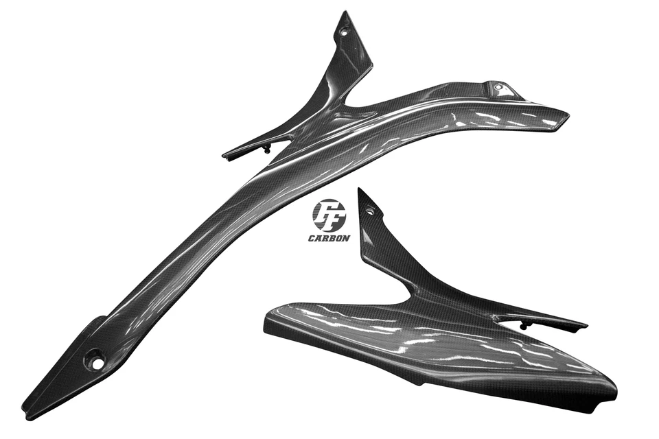 Carénage Latéral inférieur Carbone pour Kawasaki ZX-6R 2007-2008 - Photo 3/3