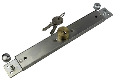 Rollladen Türschloss ultra schmal Mittelschloss 200 mm x 30 mm x 10 mm Korpus