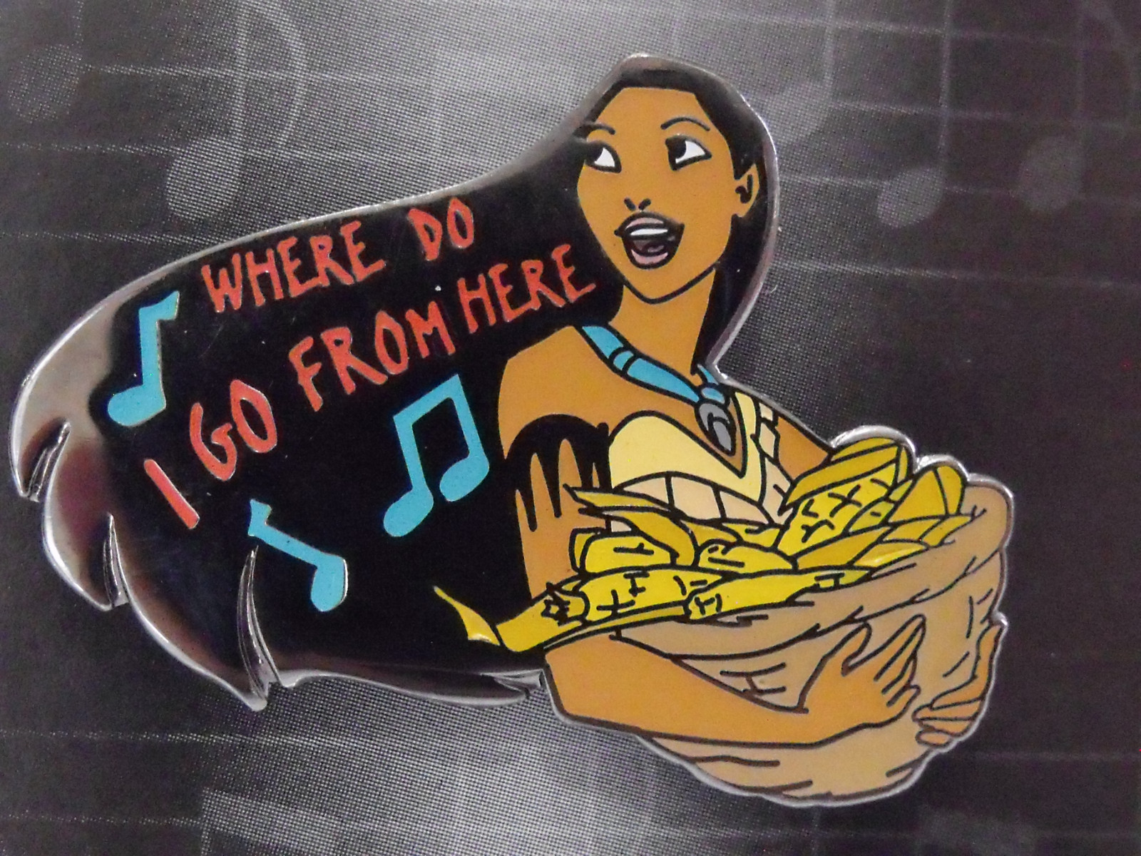 Disney Magical Musical Moments Trading Pin #78 Where Do I Go From Here Pocahonta