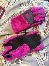 pink northface youth medium gloves Girls M/M