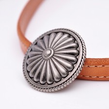 10PCS 3.5 CM ANTIQUE SILVER ROUND ROPE FLORAL PUNK RIVETBACK CONCHOS FOR CRAFT