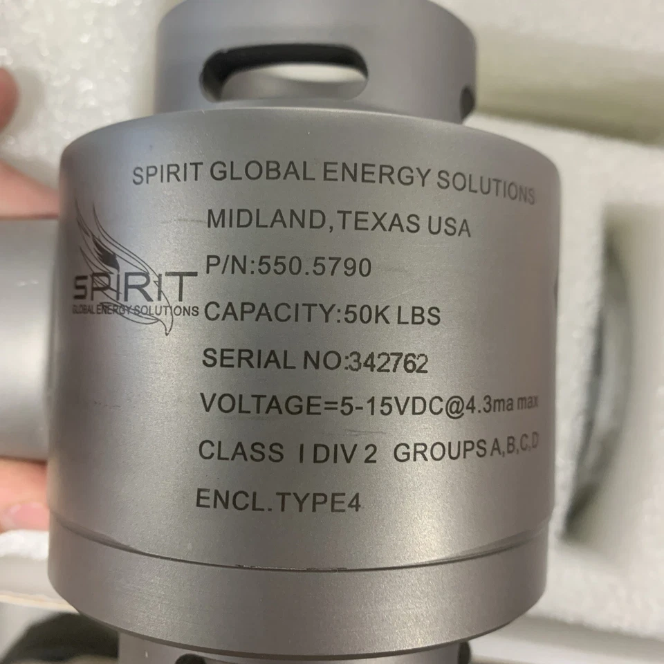 Dover Spirit Corp Load Cell 5-15VDC 5505790 / 550.5790 50K Cap. 6-20MA NEW - Image 4 of 4