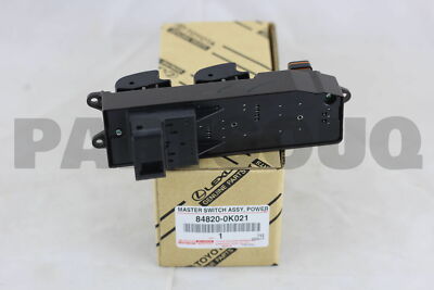848200K021 Genuine Toyota MASTER SWITCH ASSY, POWER WINDOW