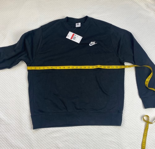 Nike Sportswear NSW Club Pullover Sweatshirt Mens Size Large Black Crewneck $60 - Picture 5 of 7