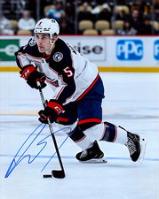 DENTON MATEYCHUK autographed SIGNED COLUMBUS BLUE JACKETS 8X10 photo